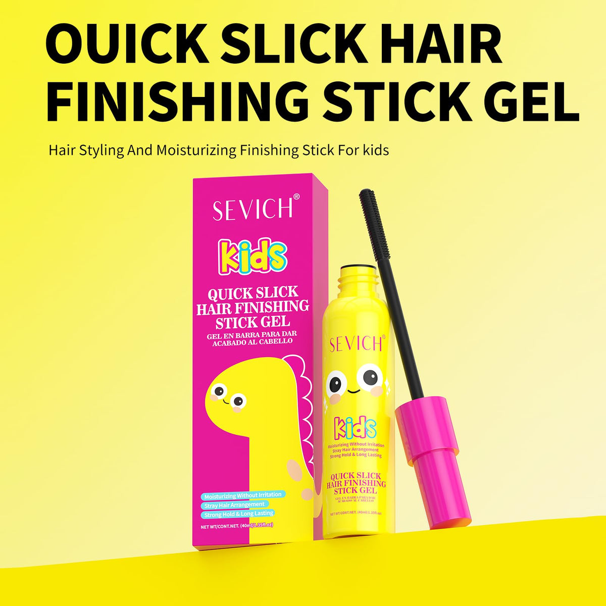 SEVICH texture of gel applied to hairline showing natural shine