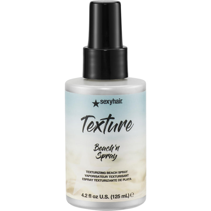 SexyHair Beach'n Spray front bottle showing label and benefit of natural shine
