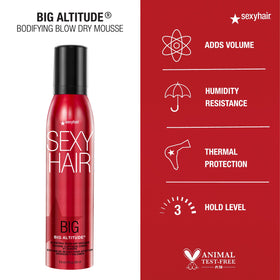 SexyHair close-up of mousse texture demonstrating lightweight body