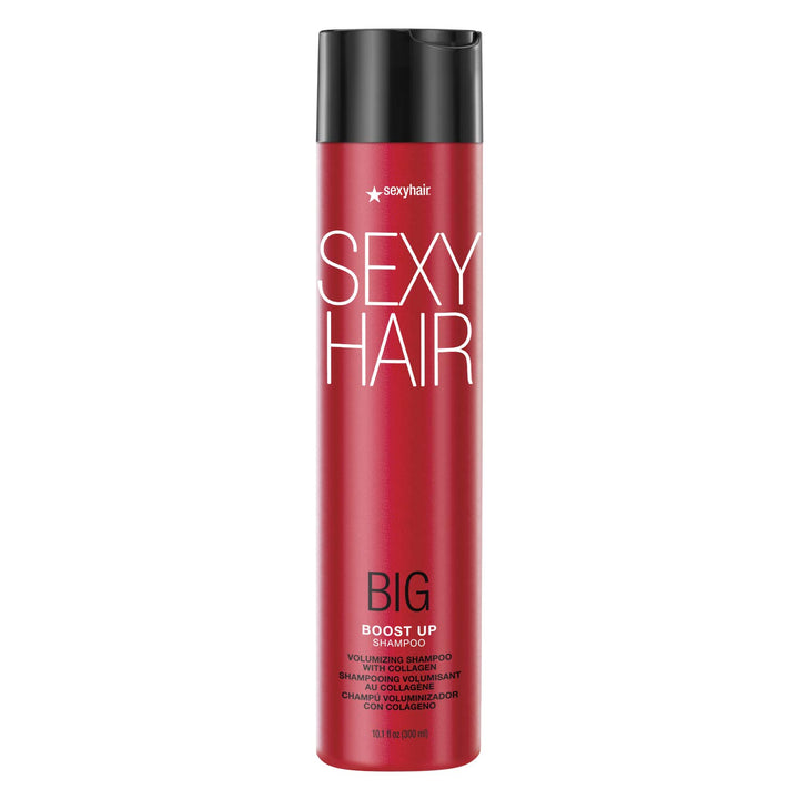 SexyHair Big Boost Up front label showing bottle and benefits