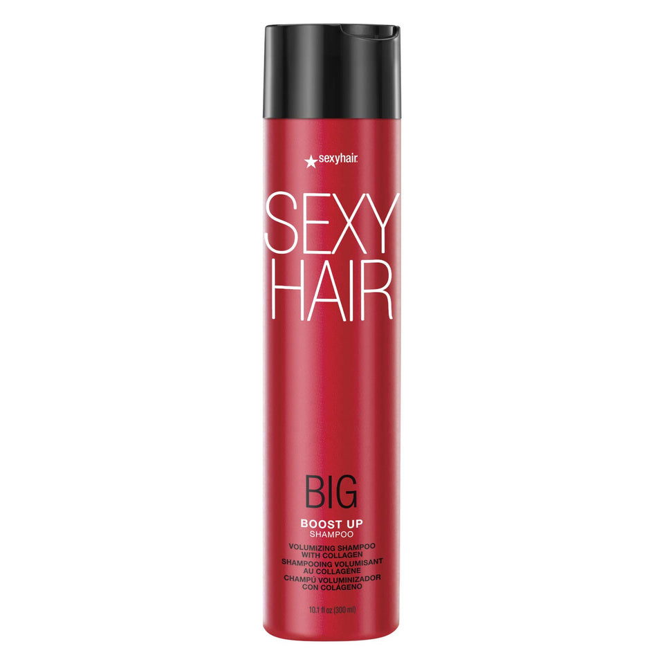 SexyHair Big Boost Up front label showing bottle and benefits