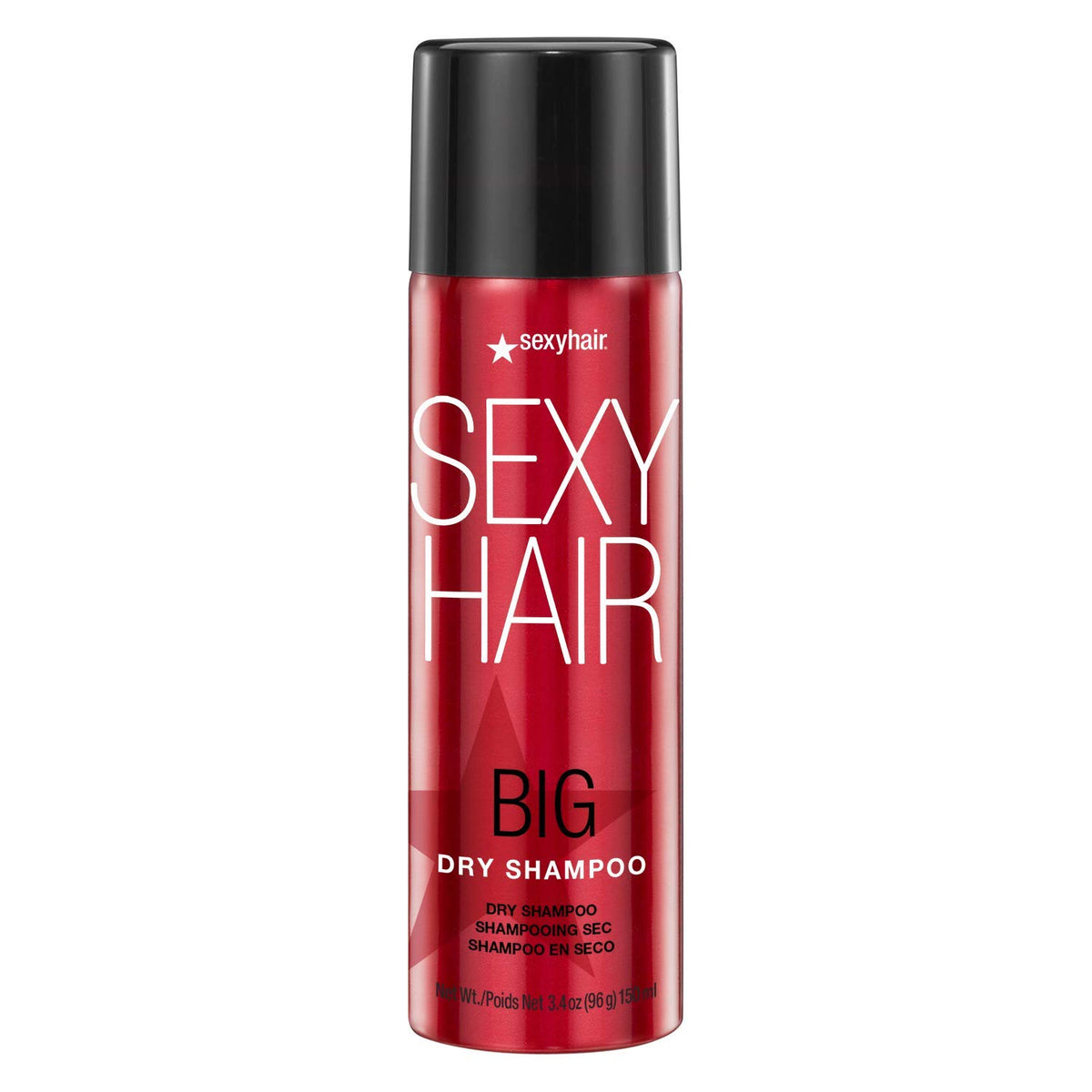 SexyHair Big Dry Shampoo front packaging shows product and benefits