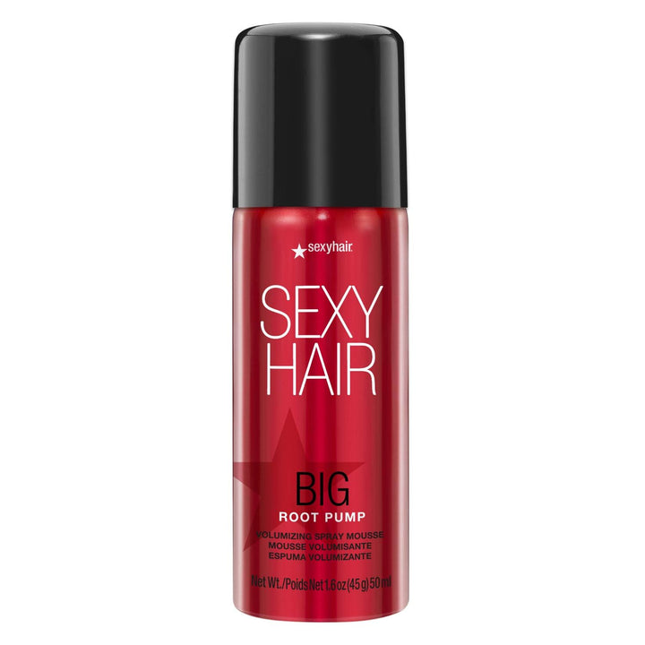 SexyHair travel-size can front view showing compact volumizing mousse