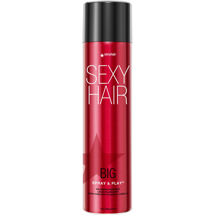 SexyHair front packaging showing 16 oz can and brand benefit