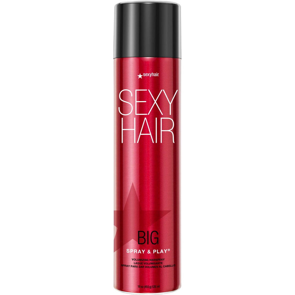SexyHair front packaging showing 16 oz can and brand benefit