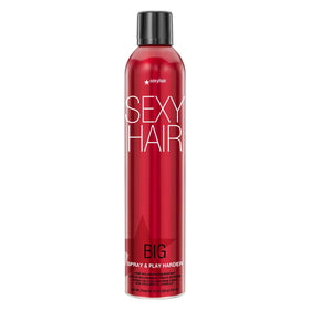 SexyHair Big Spray & Play Harder front can showing branding and capacity for strong hold