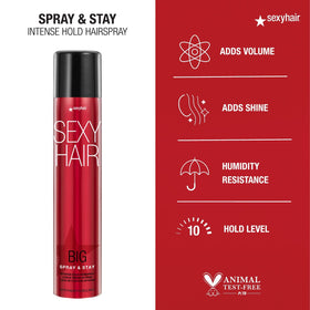 SexyHair before and after photo showing added volume and shine