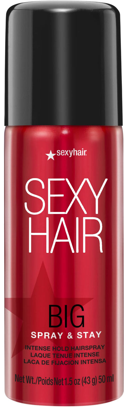 SexyHair travel can front packaging showing product name and size for portability benefit