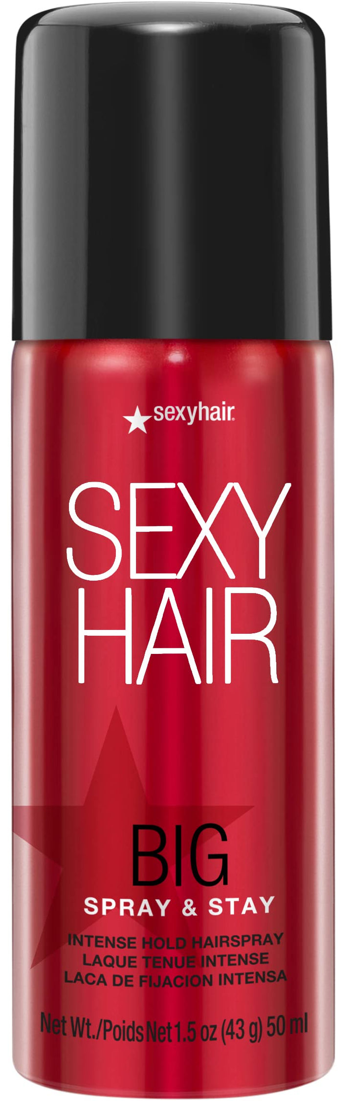 SexyHair travel can front packaging showing product name and size for portability benefit