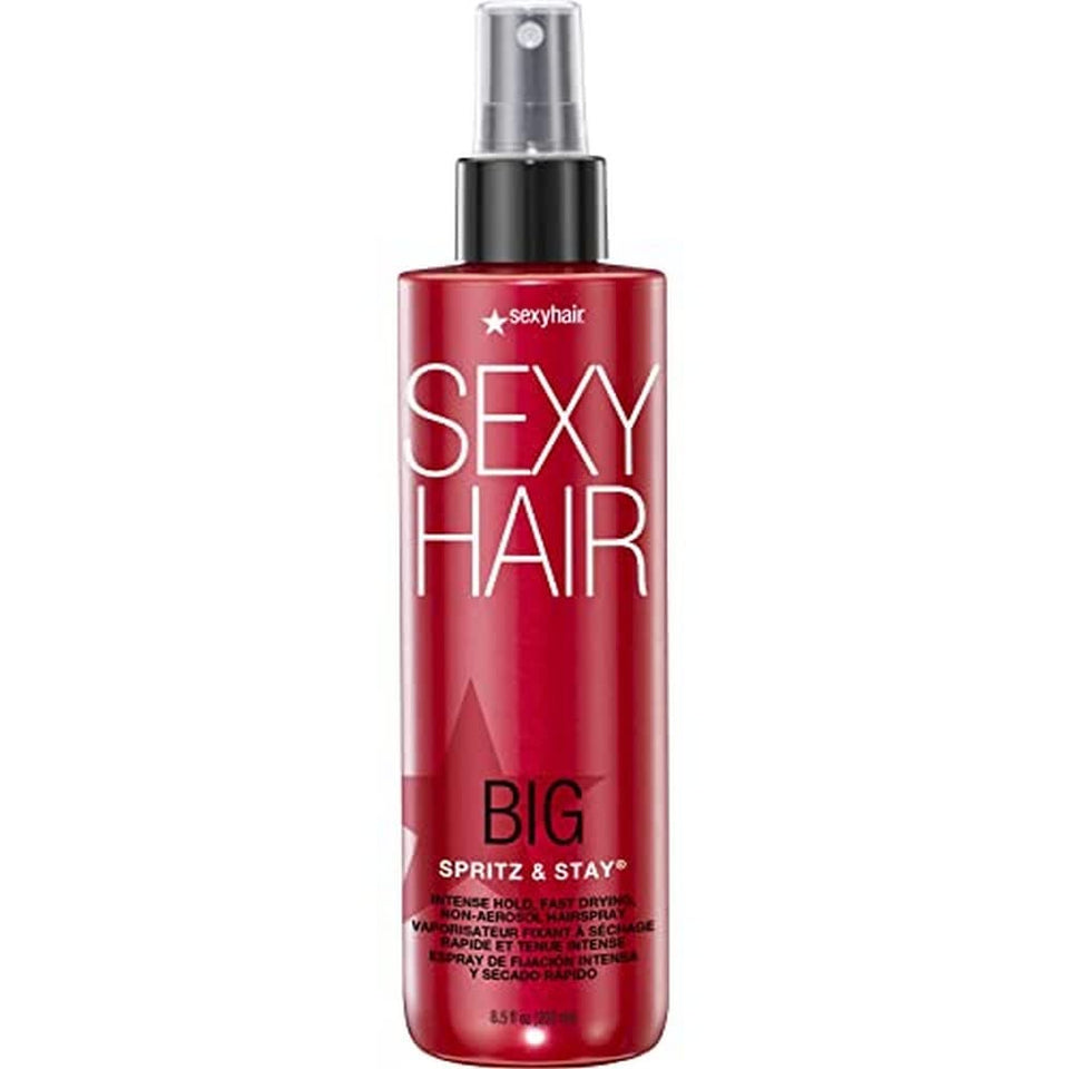SexyHair front bottle showing label and intense hold benefits