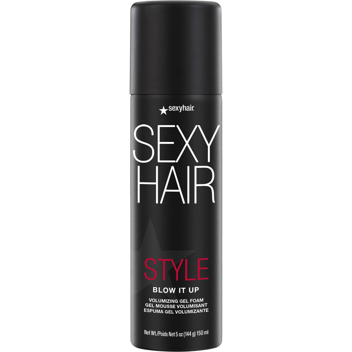 SexyHair Blow It Up front packaging showing 5 oz can and branding for easy identification and styling benefit