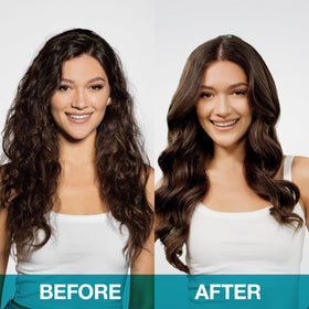 SexyHair bottle on bathroom counter suggesting easy daily use and styling