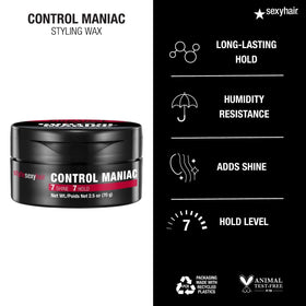 SexyHair label close-up highlighting brand and product benefits