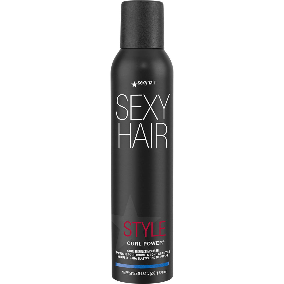 SexyHair front packaging showing Curl Power mousse and product benefit