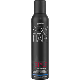 SexyHair front packaging showing Curl Power mousse and product benefit