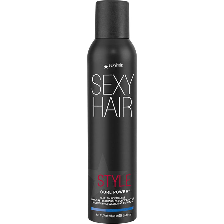 SexyHair front packaging showing Curl Power mousse and product benefit