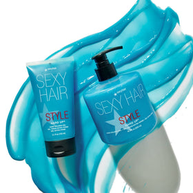 SexyHair size comparison 5.1 fl oz showing travel-friendly volume
