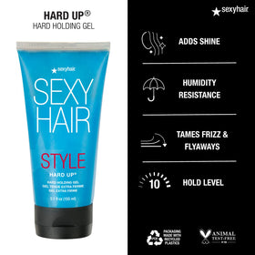 SexyHair travel-size 1.7 oz in hand showing compact convenience
