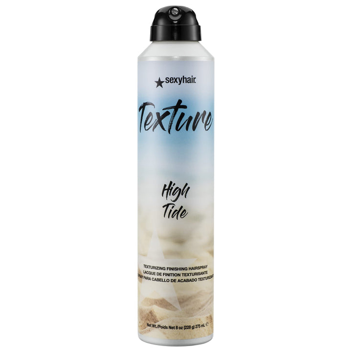 SexyHair High Tide front can showing label and finish benefit