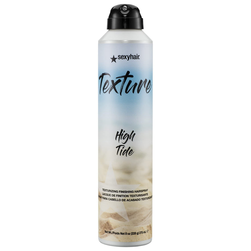 SexyHair High Tide front can showing label and finish benefit