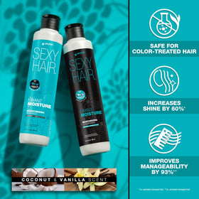 SexyHair lather texture close-up showing rich foam and moisture