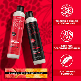 SexyHair conditioner creamy texture on palm highlighting lightweight conditioning benefit