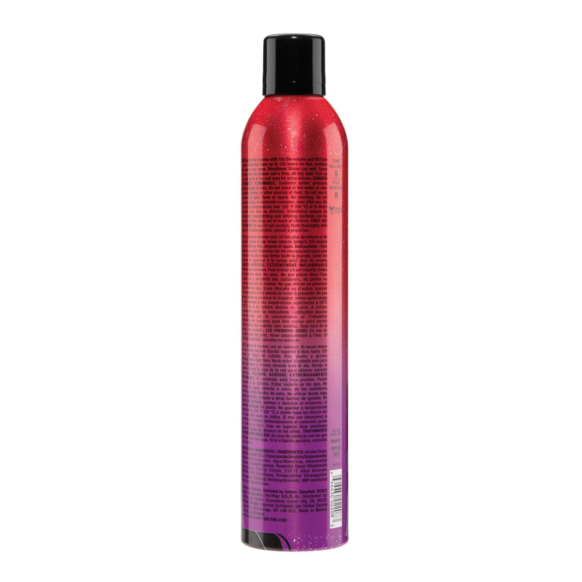 SexyHair nozzle close-up demonstrating even spray and precise control benefit