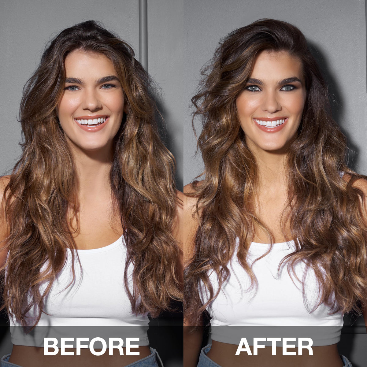 SexyHair being sprayed into hair to add texture and volume benefit