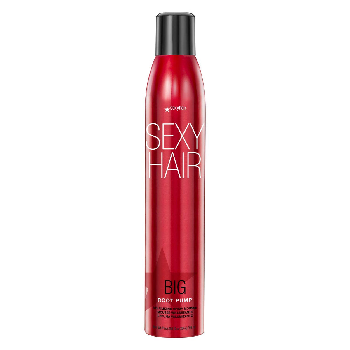 SexyHair bottle front packaging showing product and lift benefits