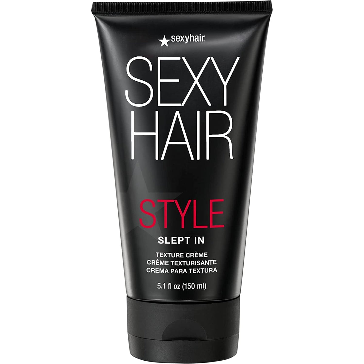 SexyHair Slept In front jar showing label and product identity, clear packaging benefit