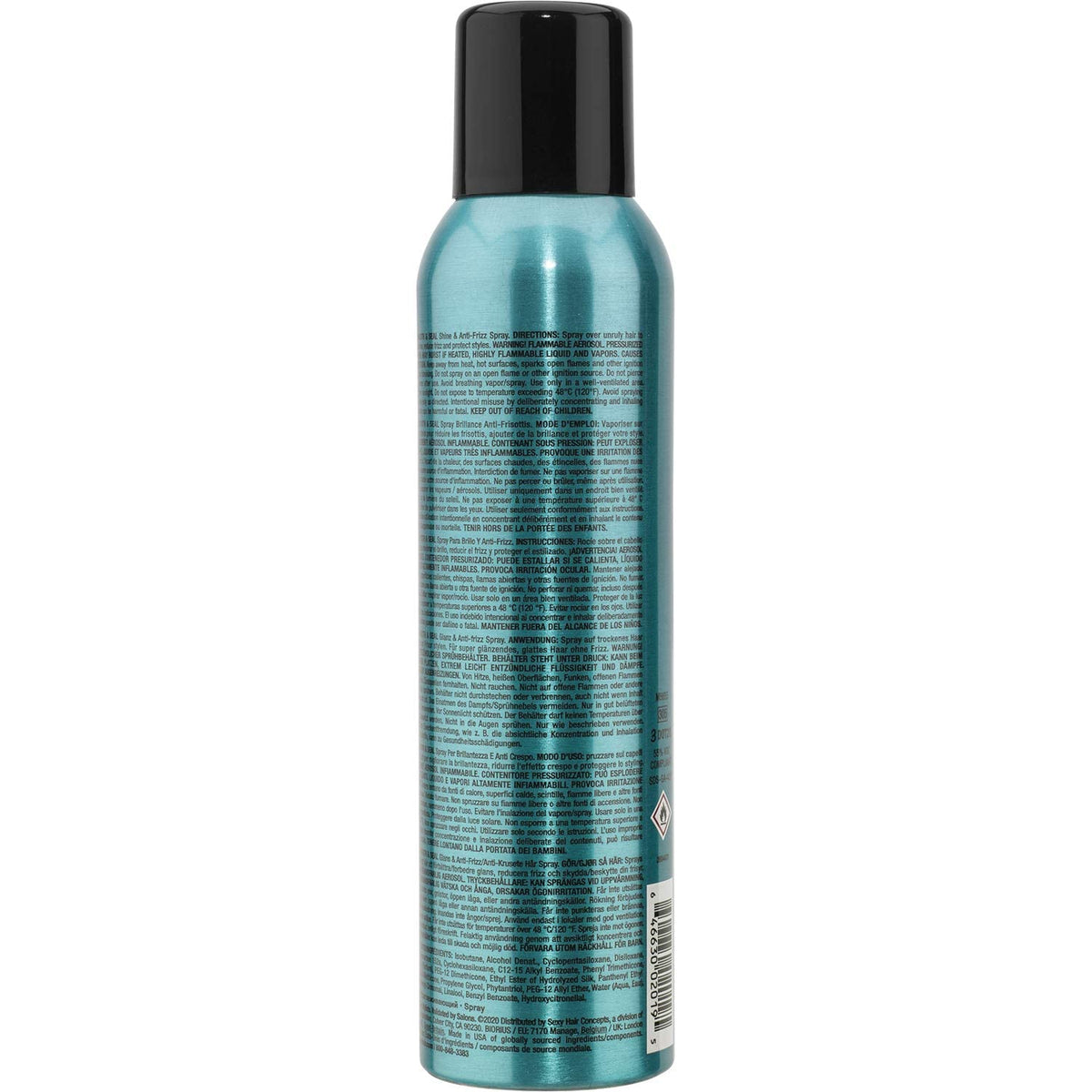 SexyHair fine mist spraying action delivering even anti-frizz coverage