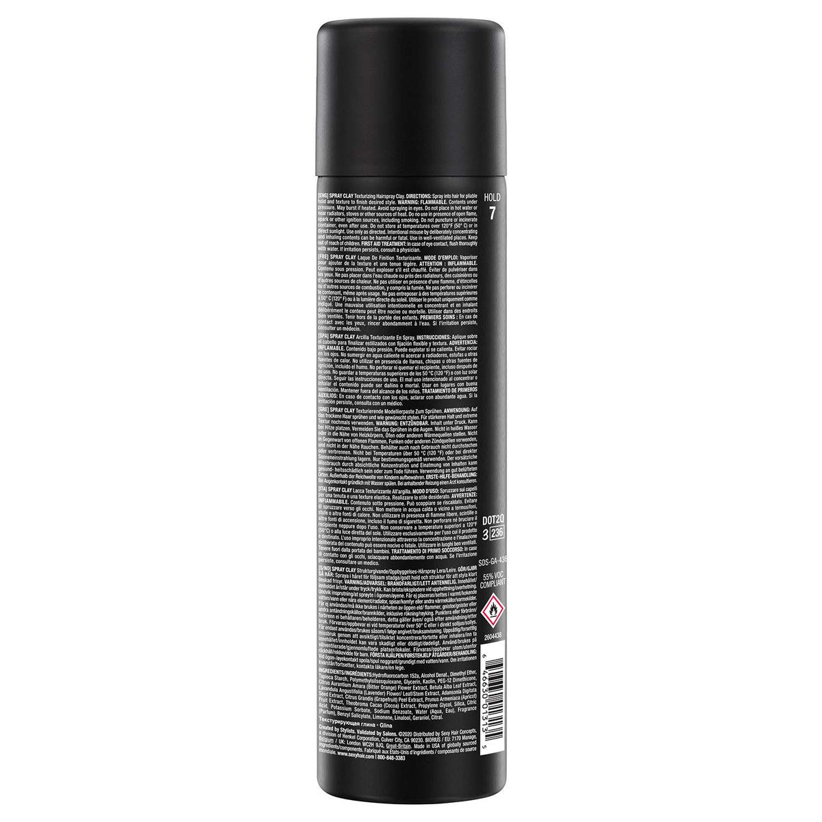 sexyhair spray clay close-up nozzle and texture — precise even spray benefit