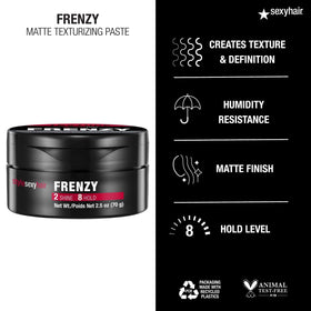 SexyHair paste being applied to hair for added volume and flexible hold