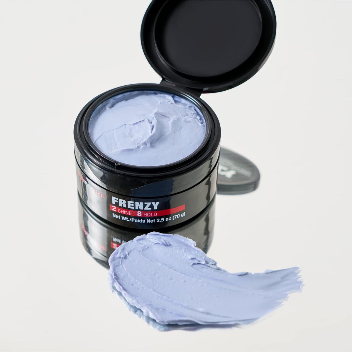 SexyHair open jar close-up showing paste texture for easy application control