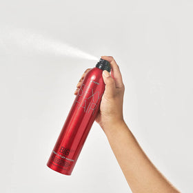 SexyHair mist close-up demonstrating fine spray texture for even volumizing coverage