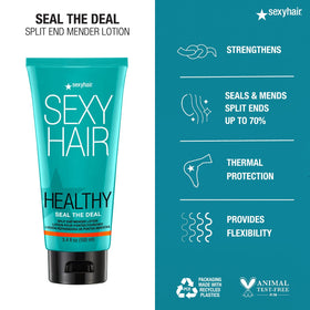 SexyHair lotion texture on hand showing lightweight absorption benefit