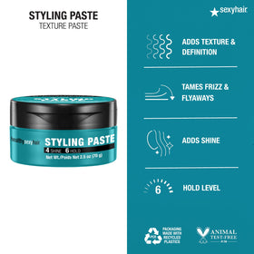 SexyHair close-up of paste texture highlighting pliable hold and easy workability