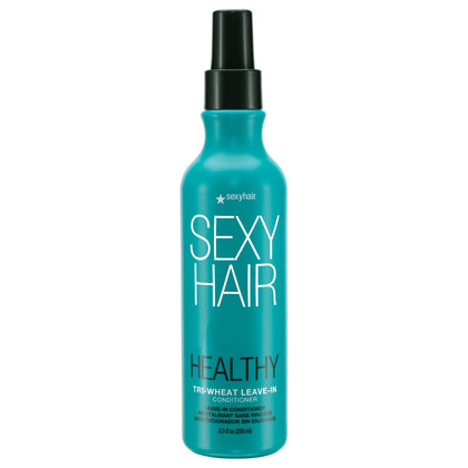 SexyHair Tri-Wheat bottle front view showing label and benefits