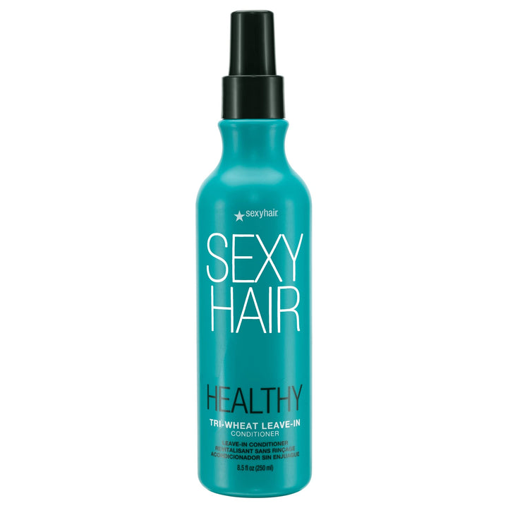 SexyHair Tri-Wheat bottle front view showing label and benefits