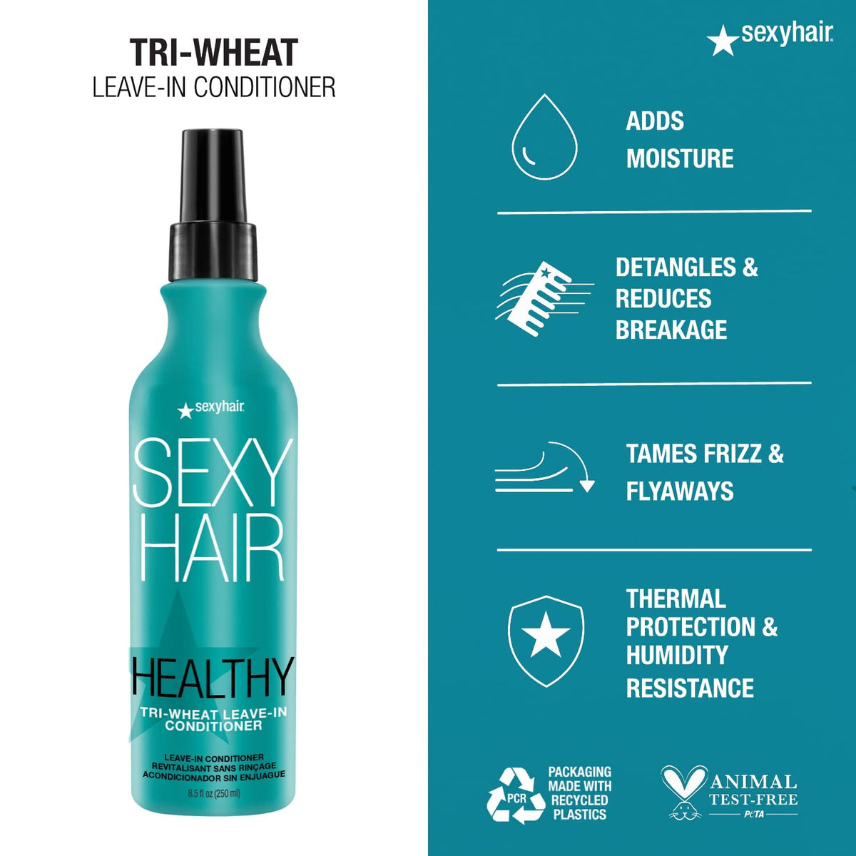 SexyHair creamy leave-in texture close-up for smooth application