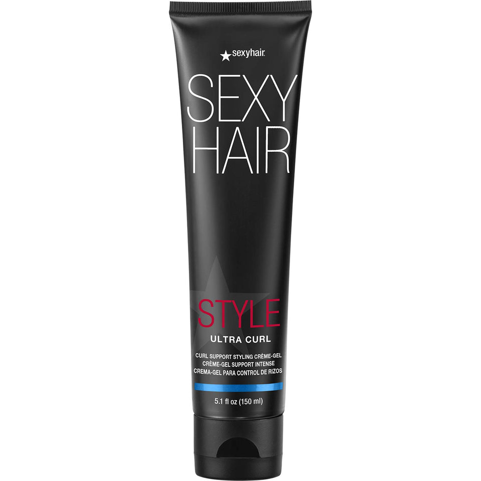 SexyHair Ultra Curl front packaging showing product and benefit of curl control