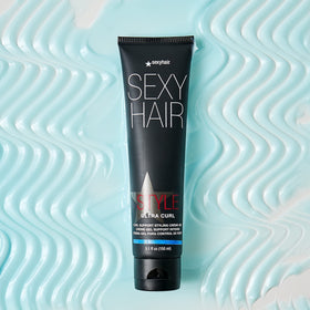 SexyHair Ultra Curl texture closeup demonstrating smooth non‑sticky gel cream