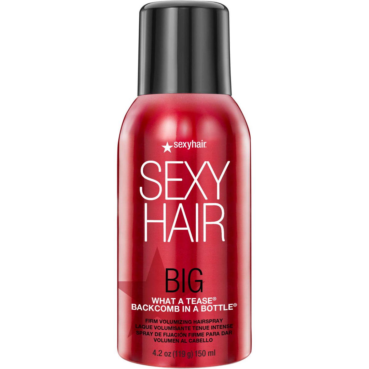 SexyHair What A Tease front can showing branding and size for quick buying choice