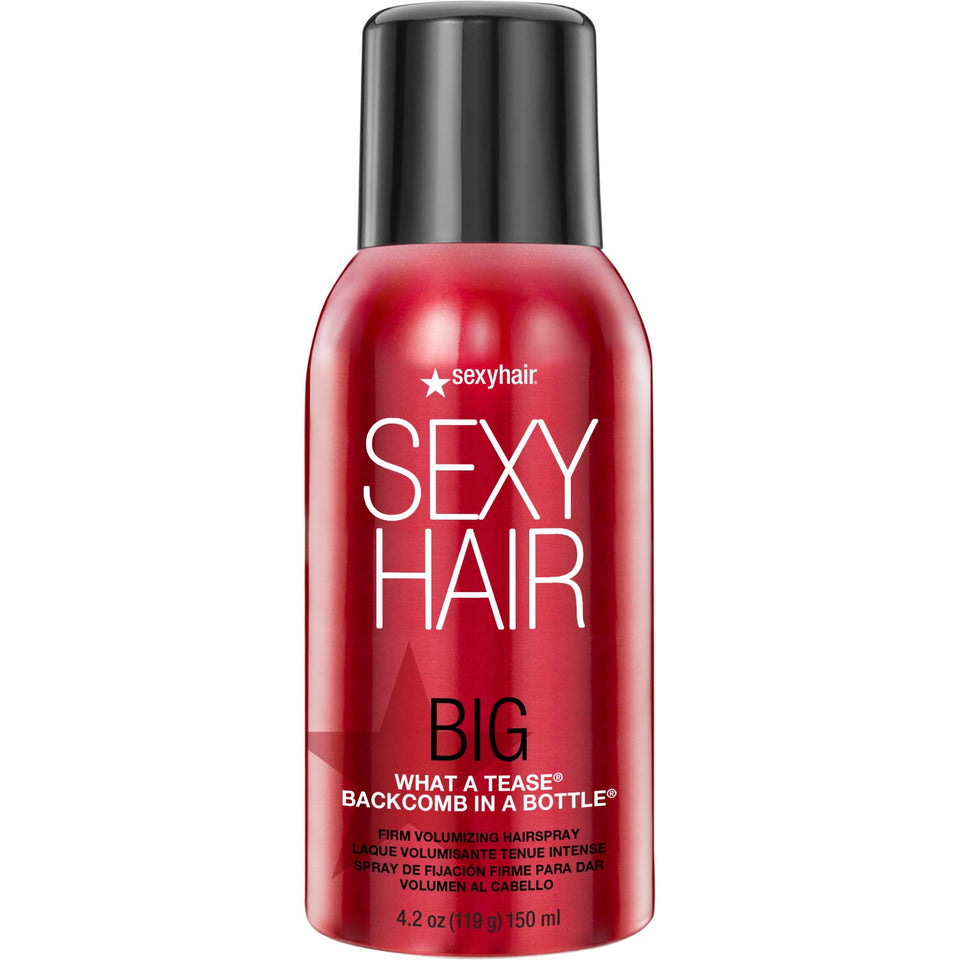 SexyHair What A Tease front can showing branding and size for quick buying choice