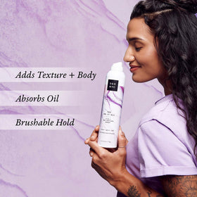 SGX NYC mist over hair showing invisible texture and refreshing effect