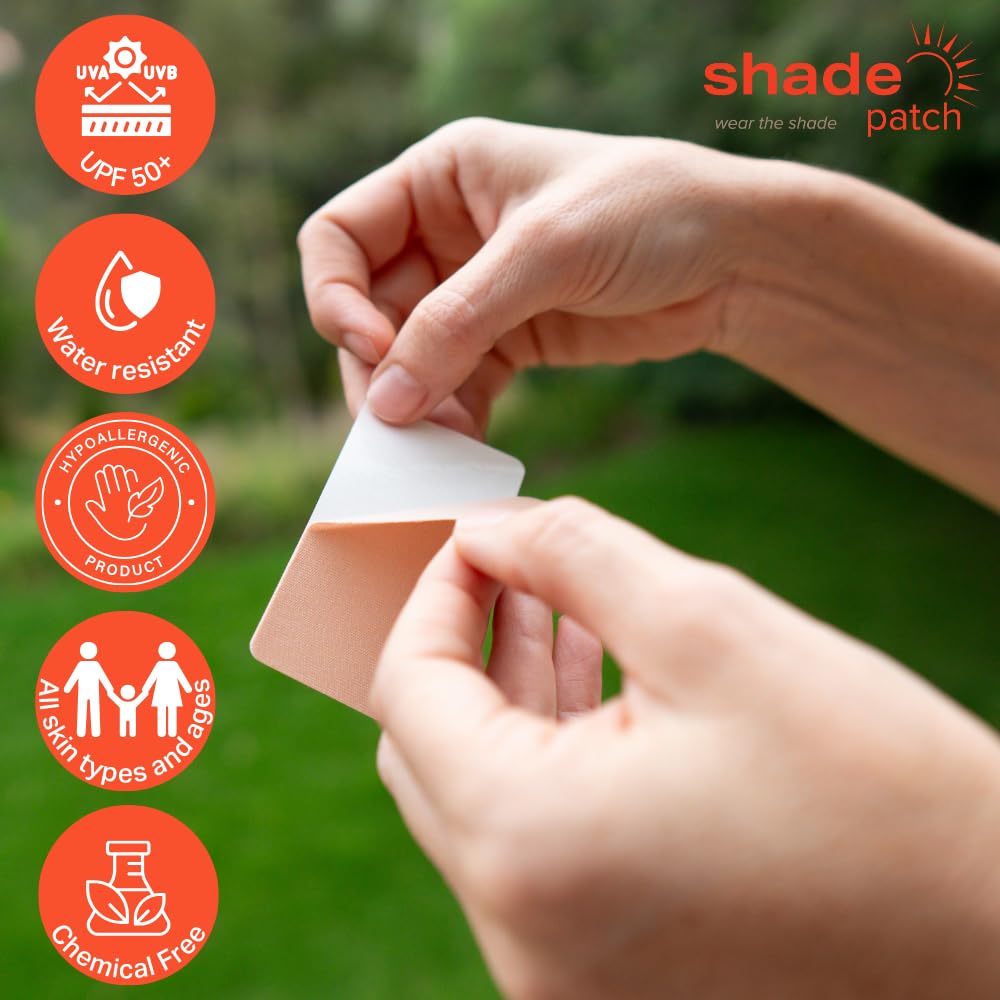 Shade Patch applied on forearm demonstrating secure adhesion and protection