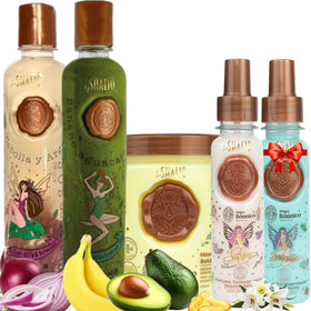 SHAEIO front packaging of RITUAL BOTANICO kit showing full set benefits