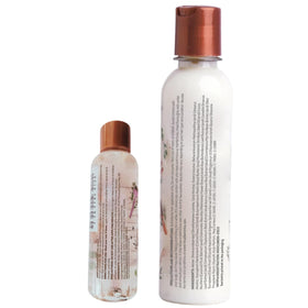 SHAEIO 250 ml bottle next to common items to show true size and value