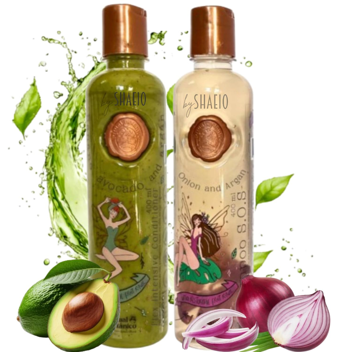 SHAEIO front packaging showing kit benefits and natural ingredients