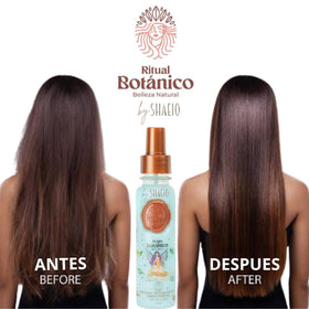 SHAEIO texture close‑up spray droplets and oils for detangling benefit